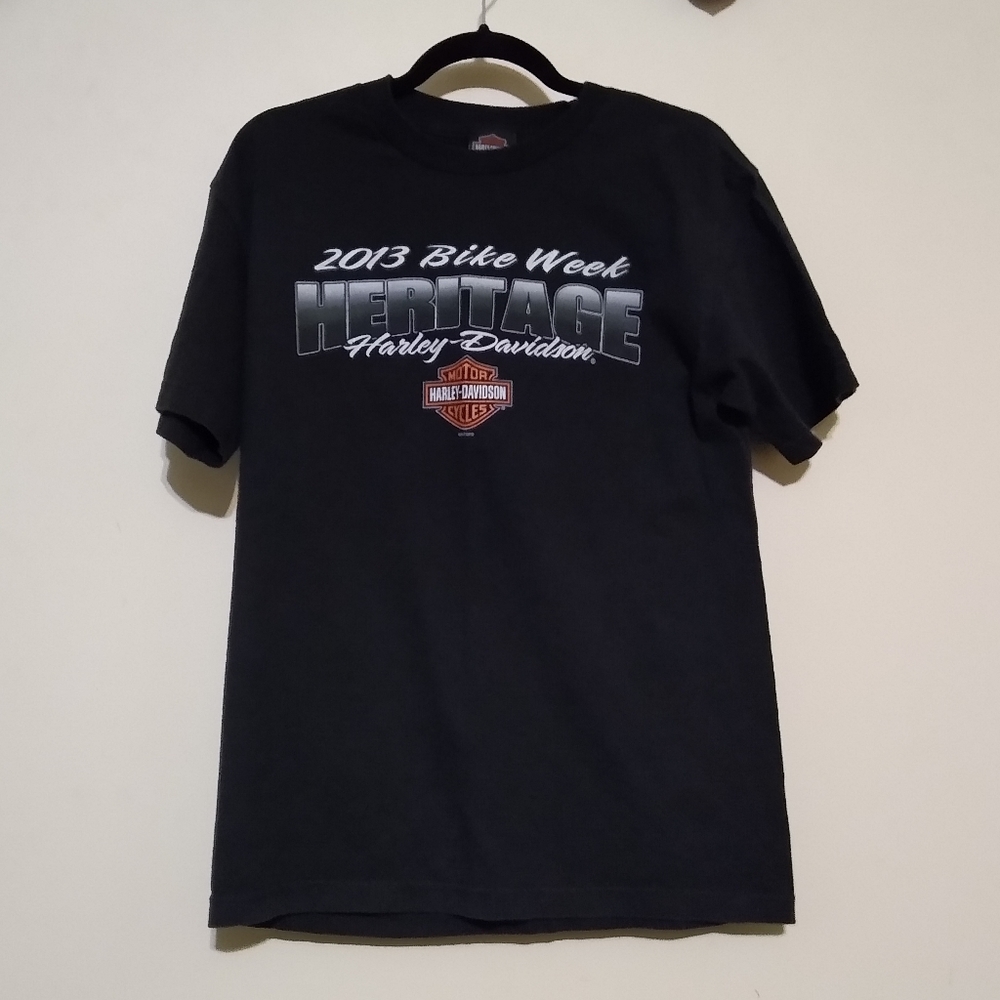 Harley-Davidson Men's M Black Tee Bike Week 2013